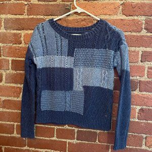 Mixed Material Sweater